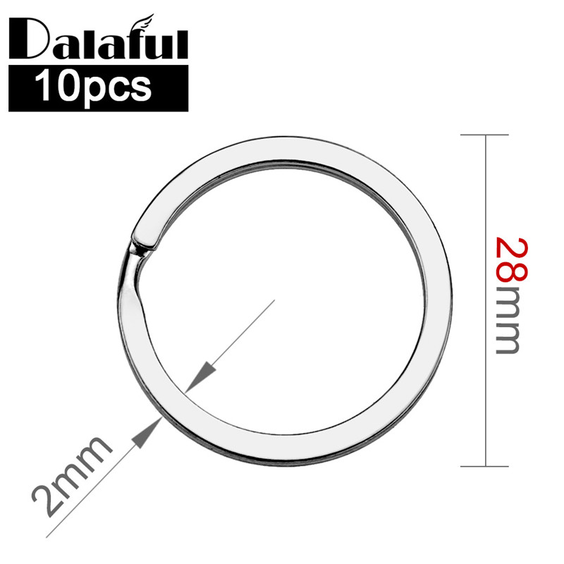 Compass Keychain Mini - 10pcs 28mm Keychain Split Rings With