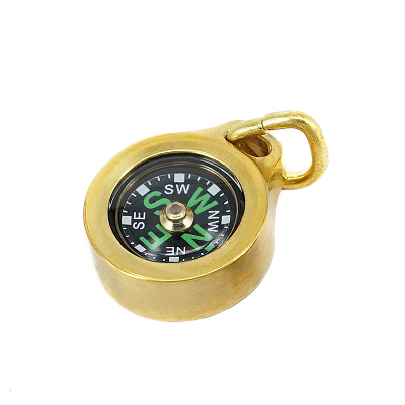 Titanium Alloy/Copper Luminous - Compass Keychain Mini ulasan dan harga