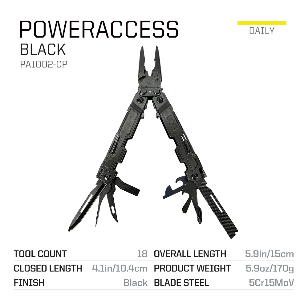 SOG 18 in 1 PowerAccess Compac - Edc Carry Pliers ulasan dan harga