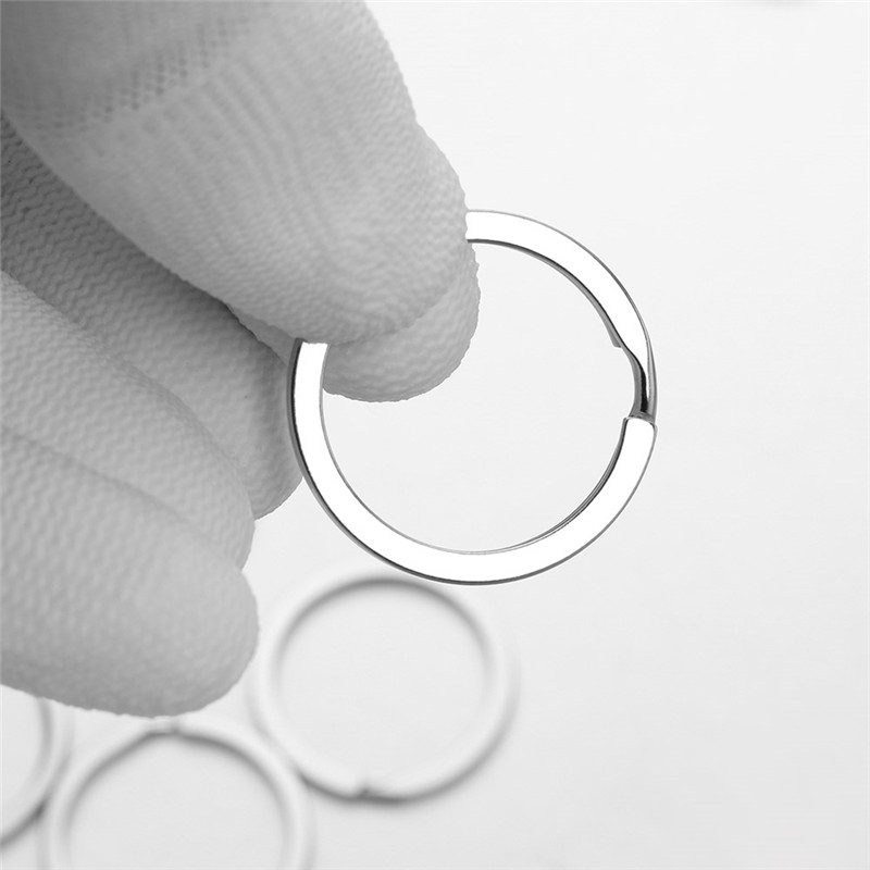 10pcs 28mm Keychain Split Ring - Compass Keychain Mini ulasan dan harga