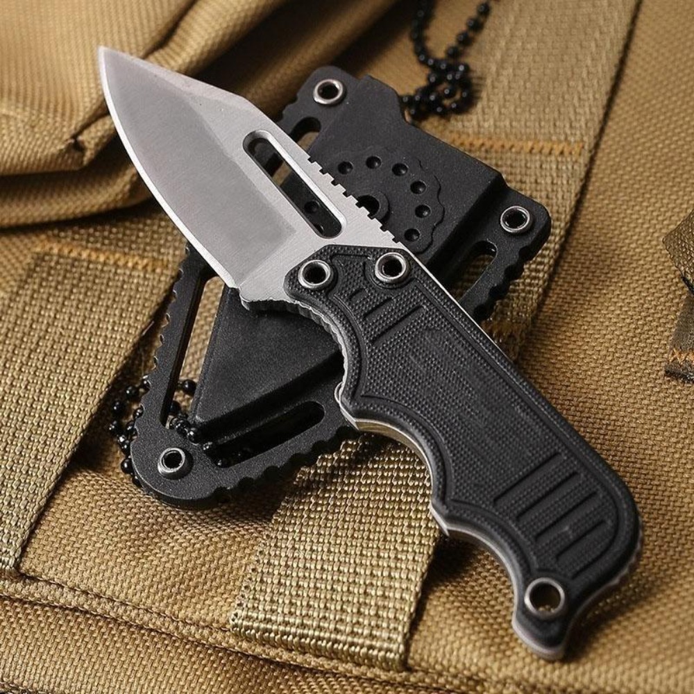 Portable Neck Knife with Kydex - Edc Carry Fixed Blade ulasan dan harga