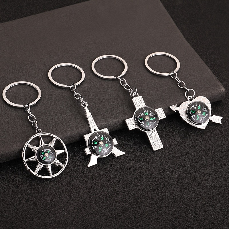 Unique Nautical Compass Keycha - Compass Keychain Mini ulasan dan harga
