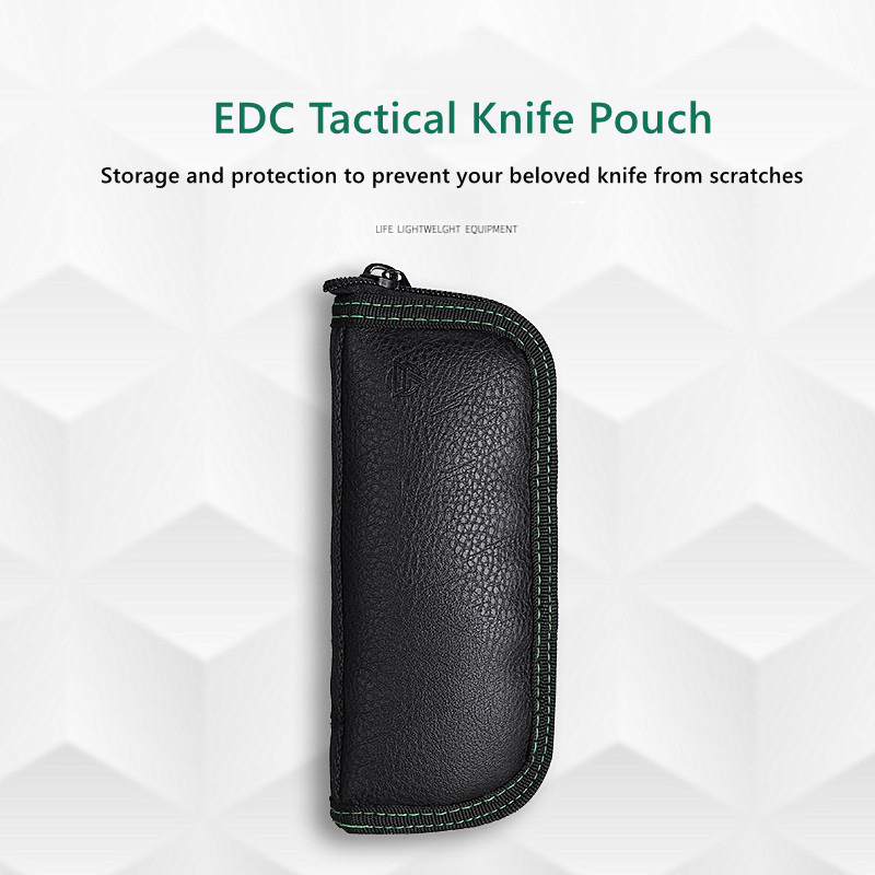 Folding knife, leather bag, kn - Edc Everyday Carry Knives ulasan dan harga