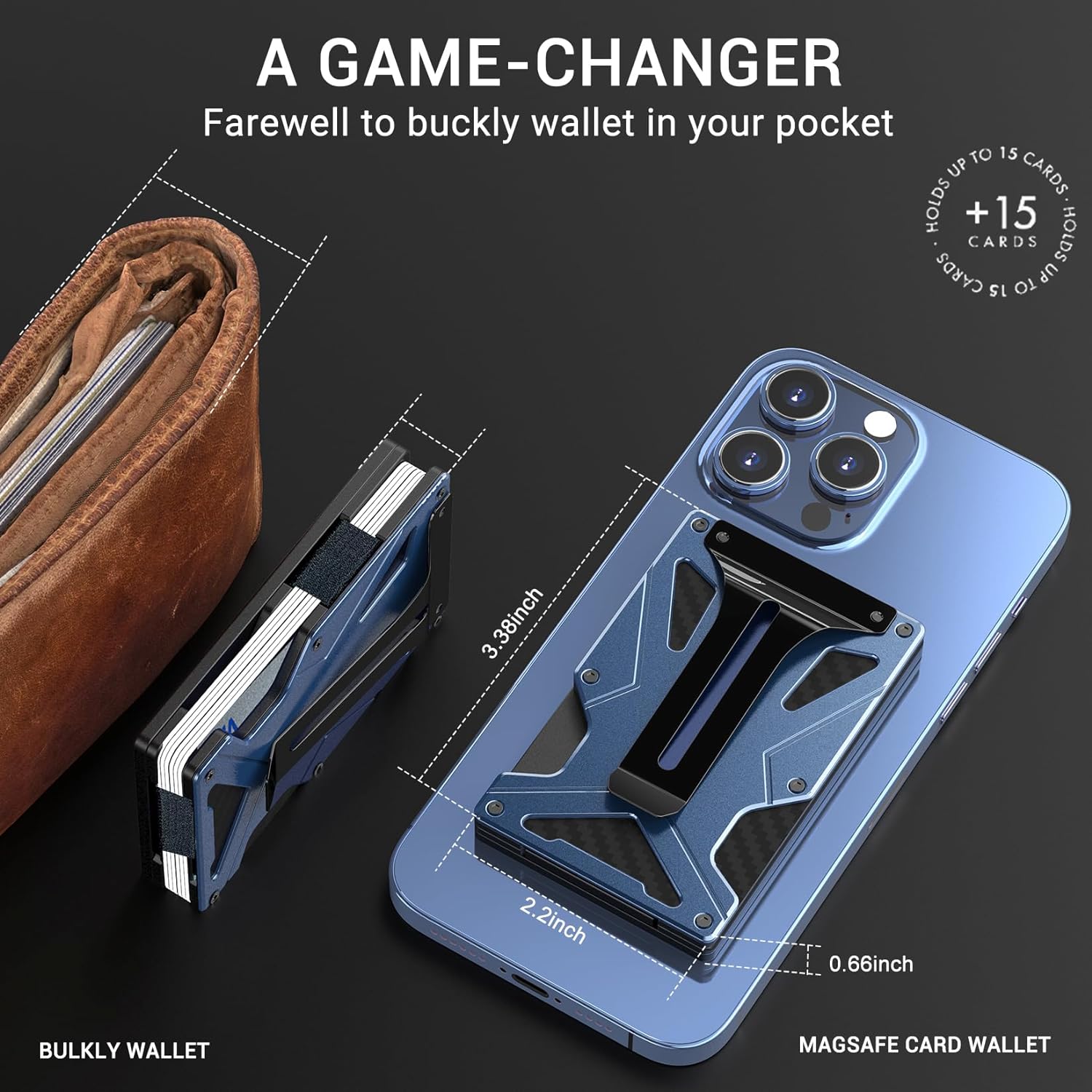 MagSafe Wallet Money Clip with - Money Clip Magnetic ulasan dan harga