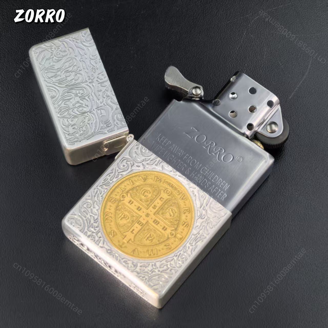 Zorro 906 Silver Gold Two tone - Lighter Insert Zippo ulasan dan harga