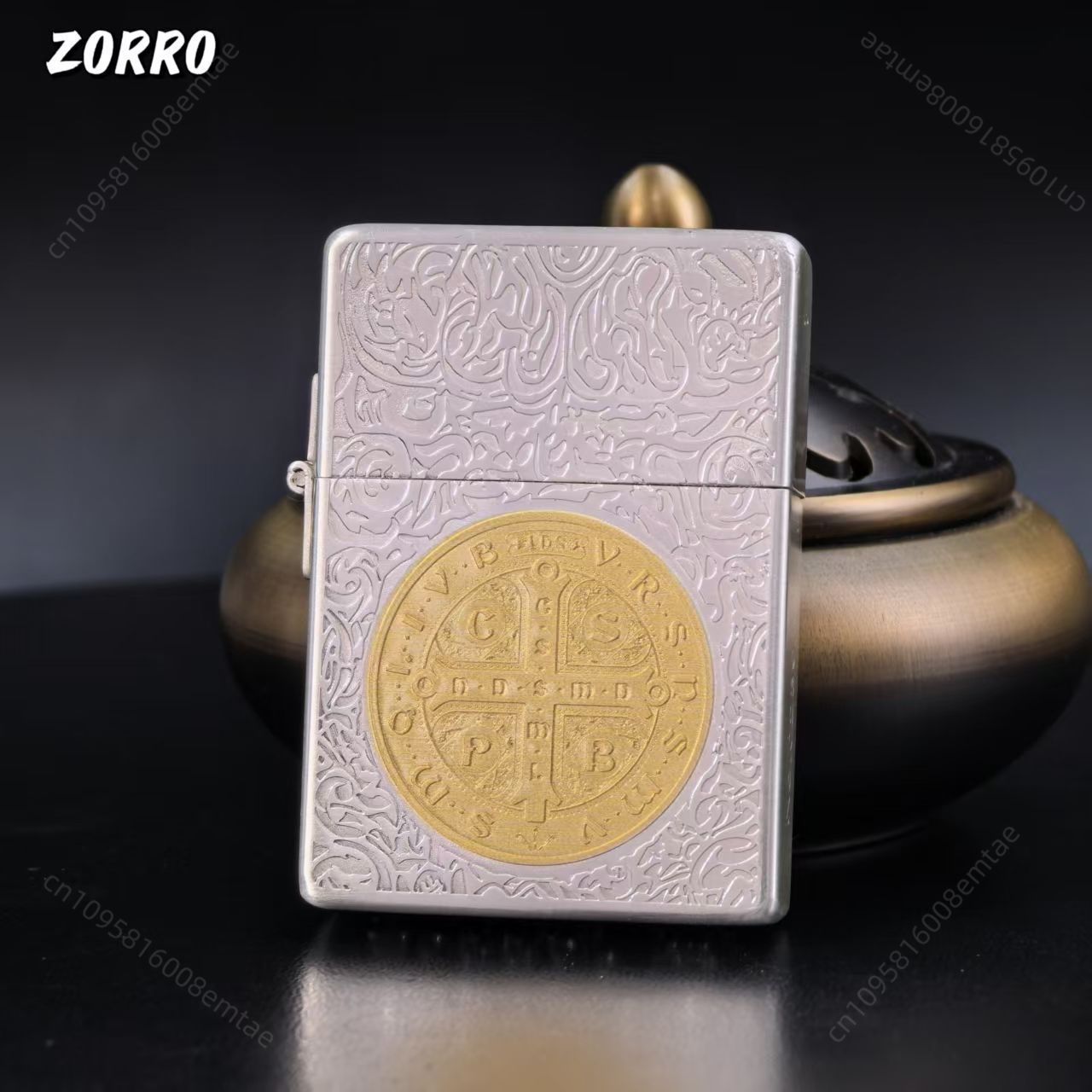Zorro 906 Silver Gold Two tone - Lighter Insert Zippo ulasan dan harga