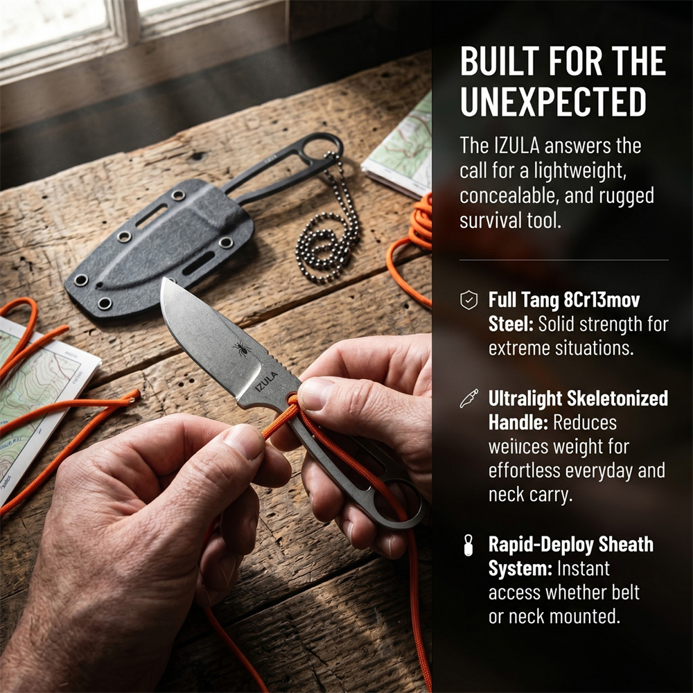 Daily Carry Full Tang Fixed Bl - Edc Concealed Carry Knife ulasan dan harga