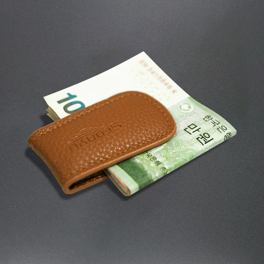 Luxury Cowhide Leather Magneti - Money Clip Magnetic ulasan dan harga
