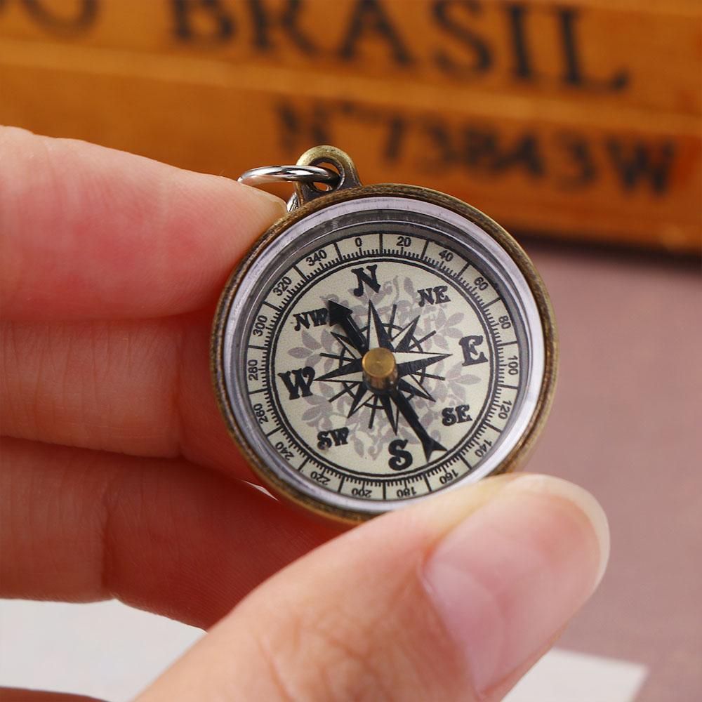 Portable Vintage Mini Survival - Compass Keychain Mini ulasan dan harga