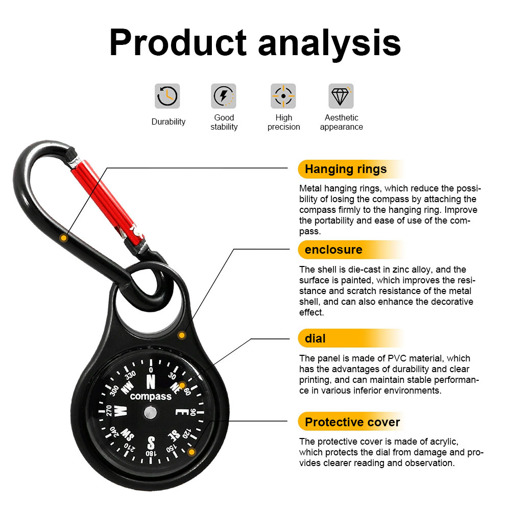 Mini Survival Compass with Car - Compass Keychain Mini ulasan dan harga