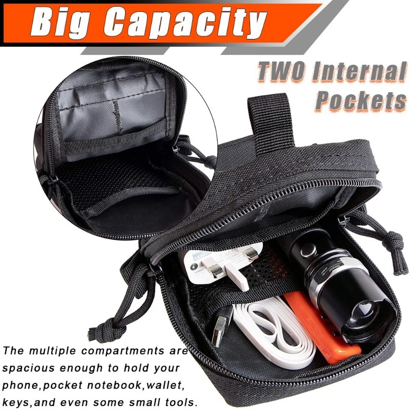 Tactical MOLLE EDC Utility Wai - Edc Carry Pack ulasan dan harga