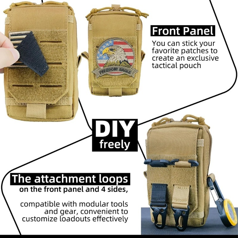 Tactical MOLLE EDC Utility Wai - Edc Carry Pack ulasan dan harga