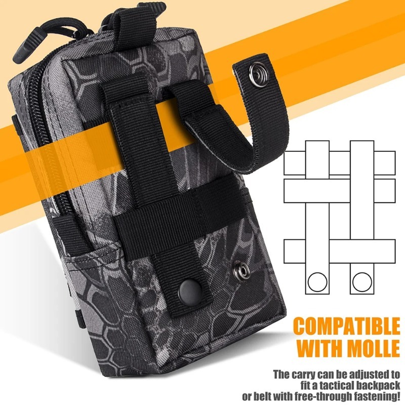 Tactical MOLLE EDC Utility Wai - Edc Carry Pack ulasan dan harga