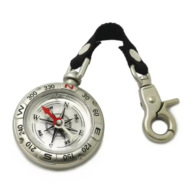 Mini Compass With Lanyard Key  - Compass Keychain Mini ulasan dan harga