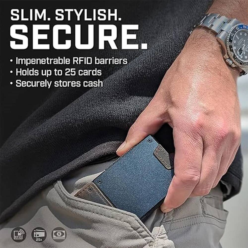 OUIO Men's RFID Blocking Minim - Money Clip Magnetic ulasan dan harga