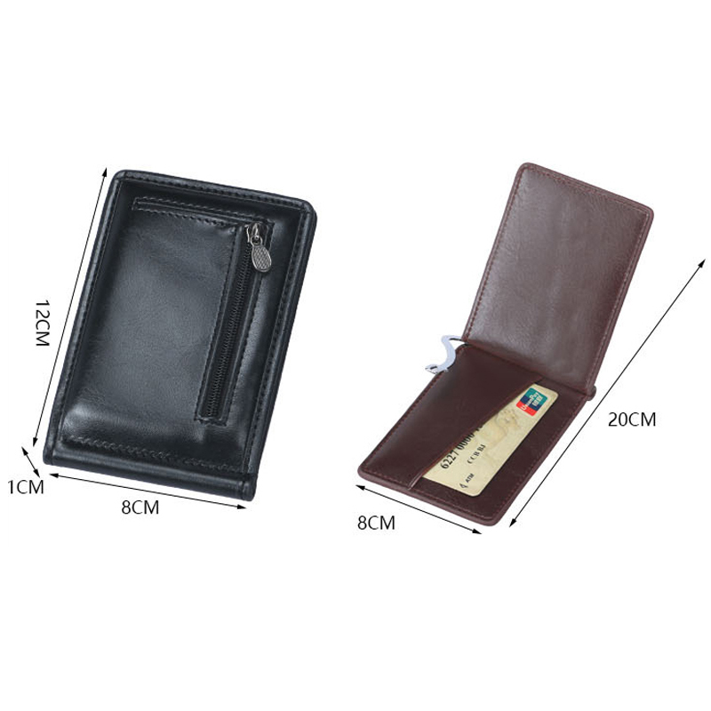 New Mini Men's Leather Money C - Money Clip Magnetic ulasan dan harga